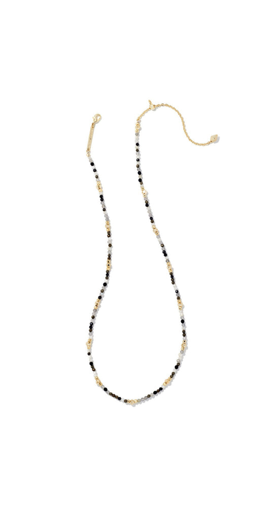 Kendra Scott: Britt Choker Gold Black-Necklaces-Kendra Scott-Usher & Co - Women's Boutique Located in Atoka, OK and Durant, OK