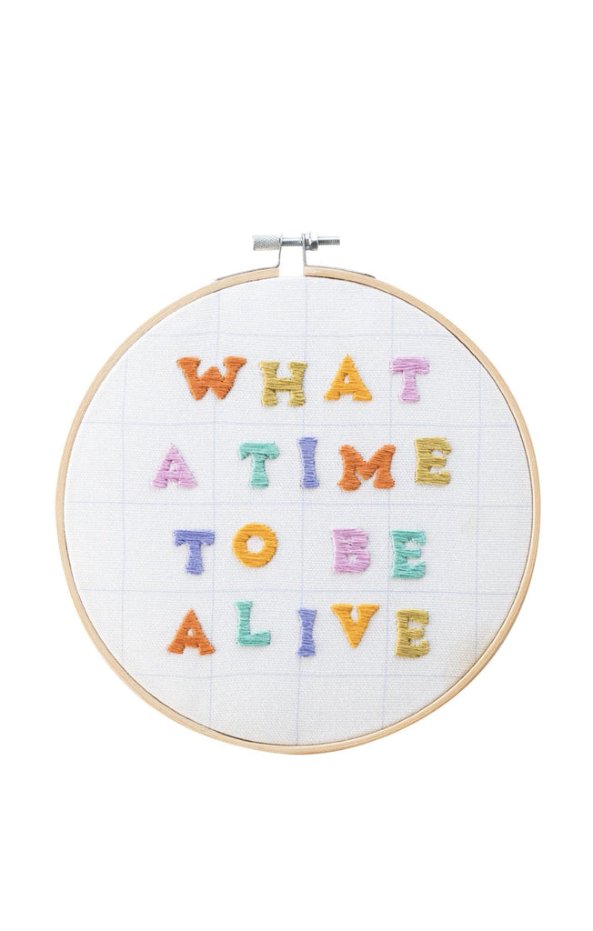 What A Time Embroidery Kit-Embroidery Kits-Cotton Clara-Usher & Co - Women's Boutique Located in Atoka, OK and Durant, OK