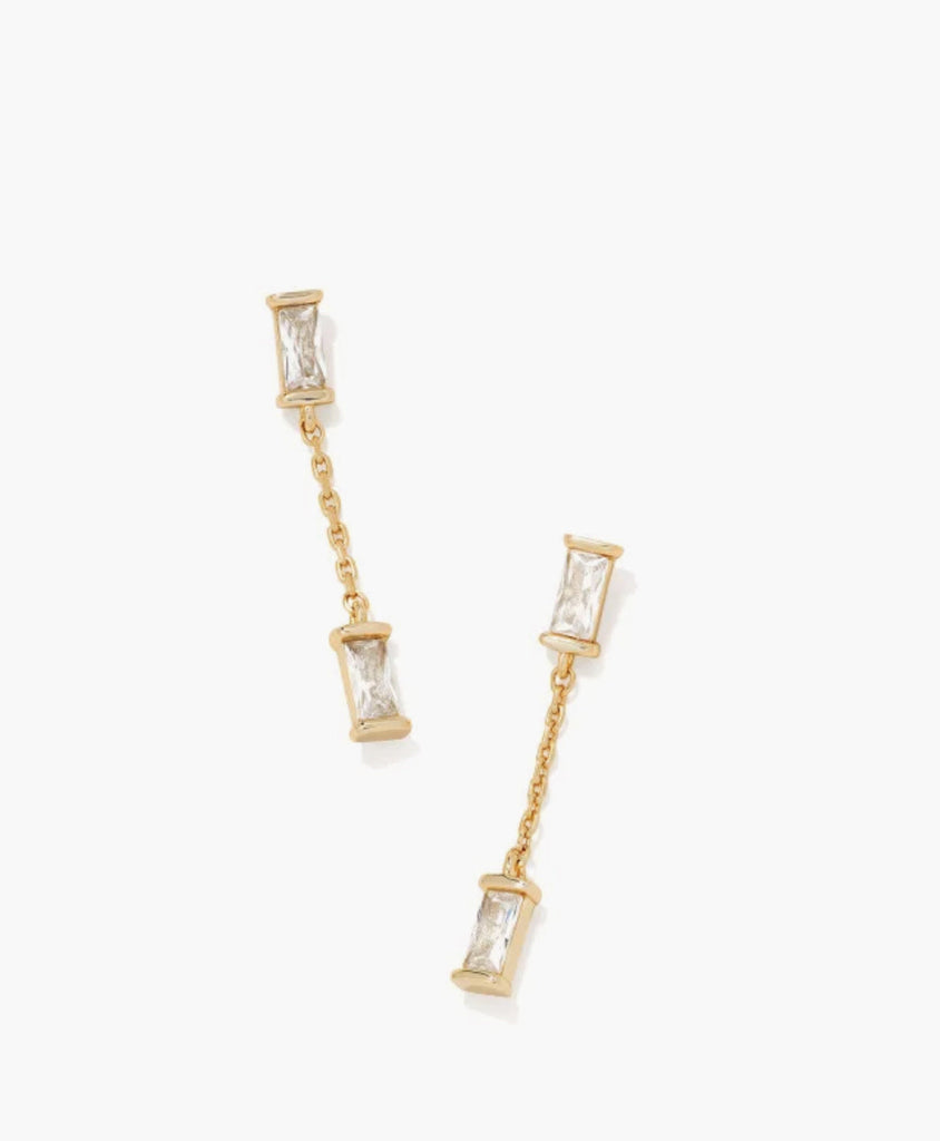 Kendra Scott: Juliette Drop Earrings Gold-Earrings-Kendra Scott-Usher & Co - Women's Boutique Located in Atoka, OK and Durant, OK