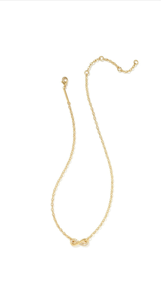 Kendra Scott: Annie Infinity Pendant Gold-Necklaces-Kendra Scott-Usher & Co - Women's Boutique Located in Atoka, OK and Durant, OK