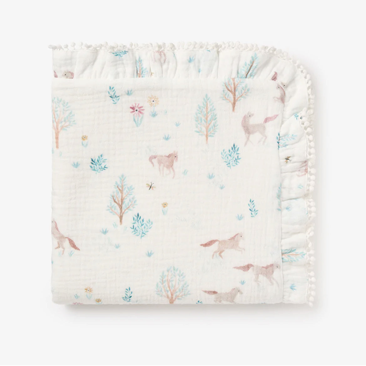 Pony Meadow Fur Back Blanket-12- Baby/Kids/Men-Elegant Baby-Usher & Co - Women's Boutique Located in Atoka, OK and Durant, OK
