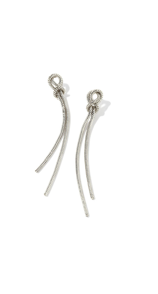 Kendra Scott: Annie Linear Earring Silver-Earrings-Kendra Scott-Usher & Co - Women's Boutique Located in Atoka, OK and Durant, OK