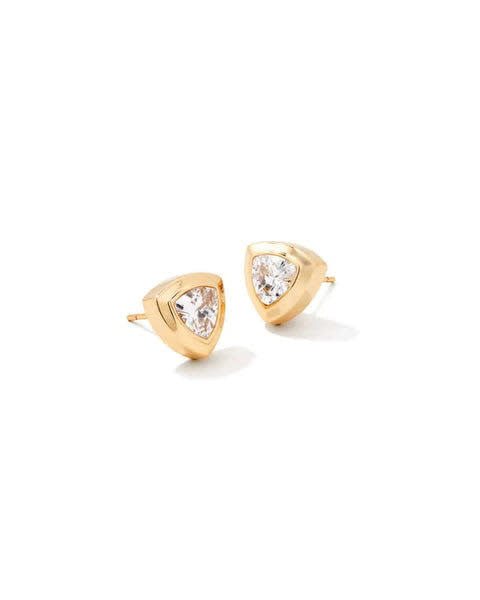 Kendra Scott: Arden Stud Gold Crystal-Earrings-Kendra Scott-Usher & Co - Women's Boutique Located in Atoka, OK and Durant, OK