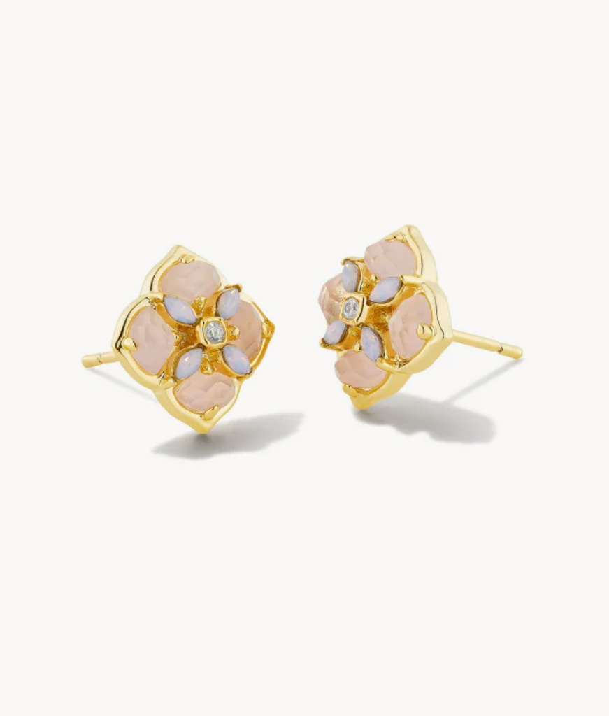 Kendra Scott: Dira Stone Stud Gold-Earrings-Kendra Scott-Usher & Co - Women's Boutique Located in Atoka, OK and Durant, OK