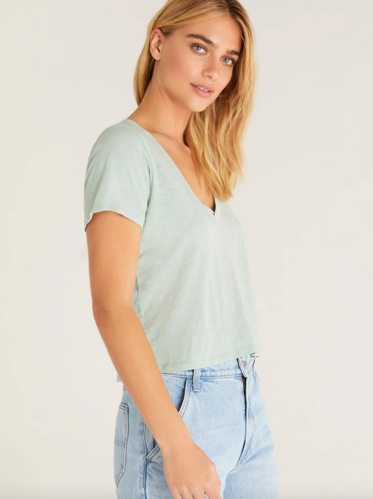 Z Supply: Jaelyn Tee-Short Sleeve Tops-Z SUPPLY-Usher & Co - Women's Boutique Located in Atoka, OK and Durant, OK