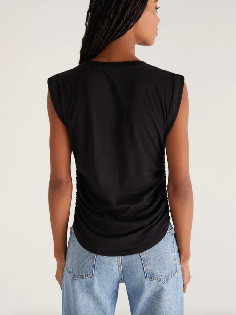 Z Supply: Lorelie Shirred Top-Tank Tops-Z SUPPLY-Usher & Co - Women's Boutique Located in Atoka, OK and Durant, OK