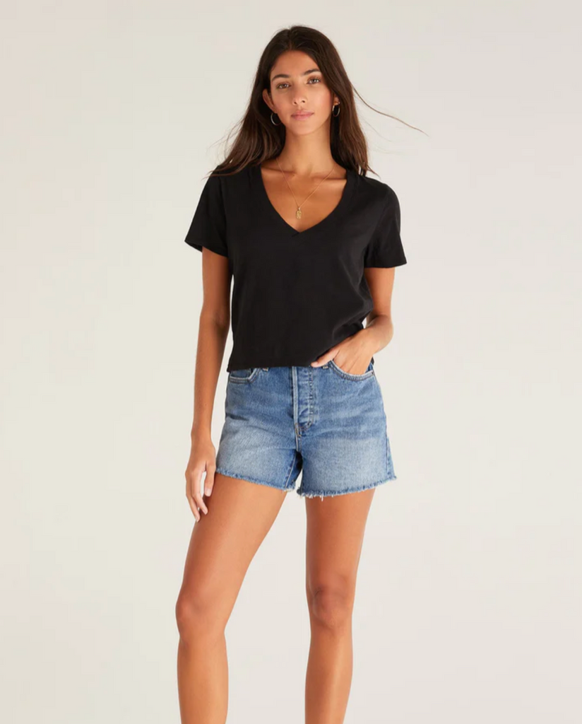 Z Supply: Jaelyn Tee-Short Sleeve Tops-Z SUPPLY-Usher & Co - Women's Boutique Located in Atoka, OK and Durant, OK