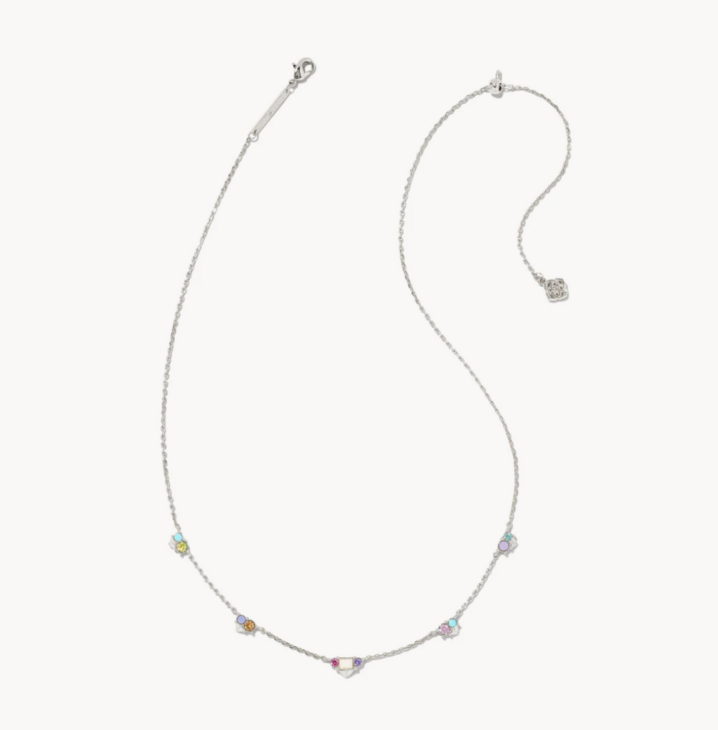 Kendra Scott: Devin Necklace Silver-Necklaces-Kendra Scott-Usher & Co - Women's Boutique Located in Atoka, OK and Durant, OK