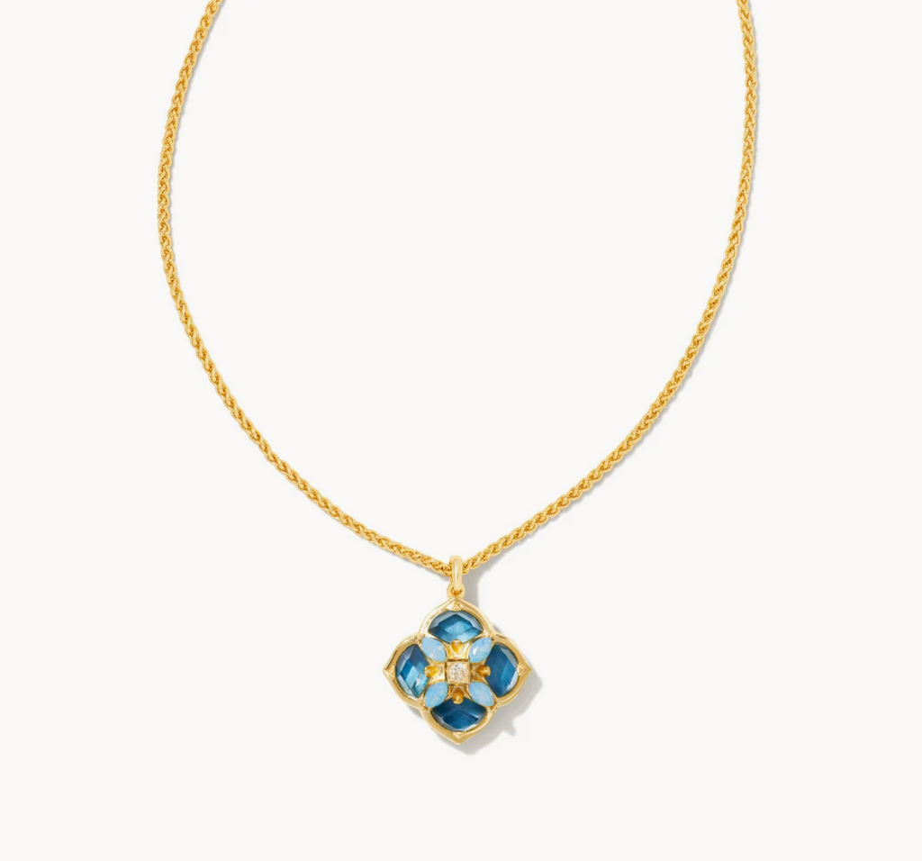 Kendra Scott: Dira Stone Necklace Gold-Necklaces-Kendra Scott-Usher & Co - Women's Boutique Located in Atoka, OK and Durant, OK