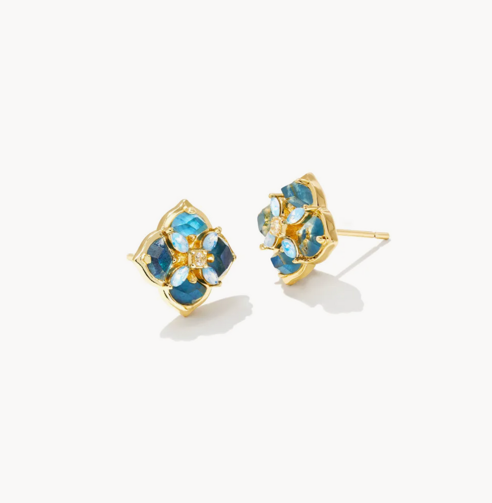 Kendra Scott: Dira Stone Stud Gold-Earrings-Kendra Scott-Usher & Co - Women's Boutique Located in Atoka, OK and Durant, OK
