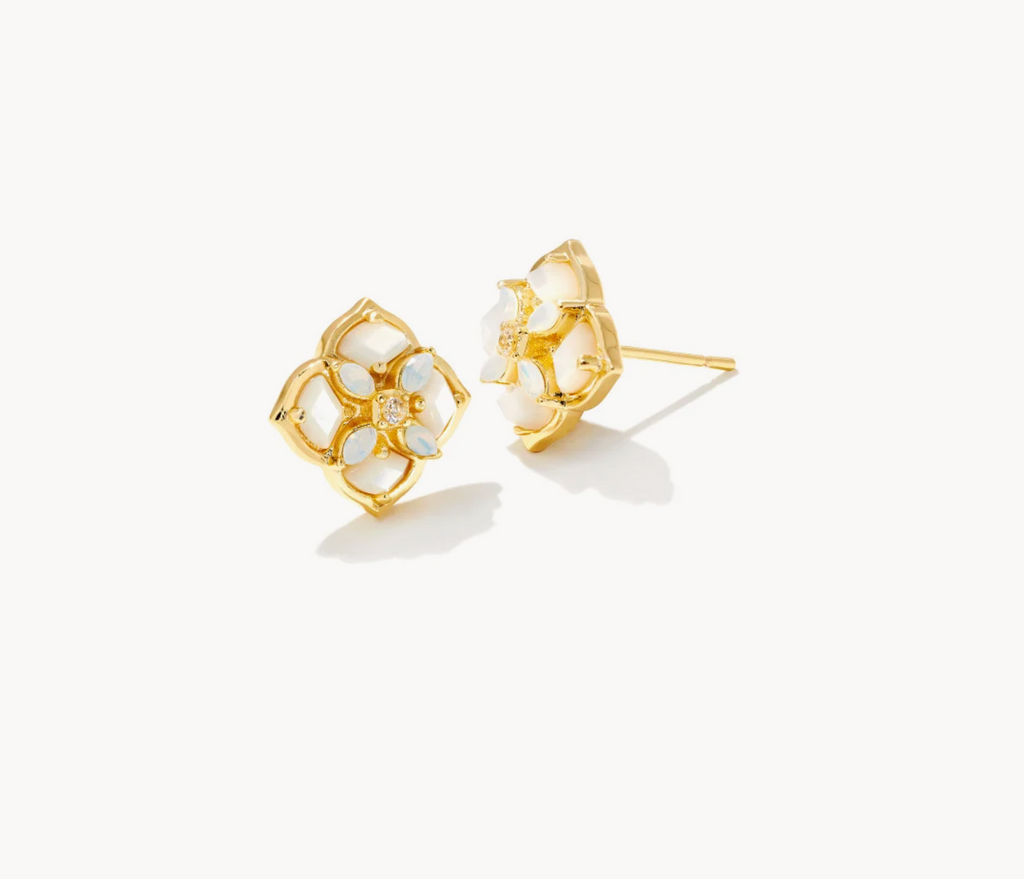 Kendra Scott: Dira Stone Stud Gold-Earrings-Kendra Scott-Usher & Co - Women's Boutique Located in Atoka, OK and Durant, OK