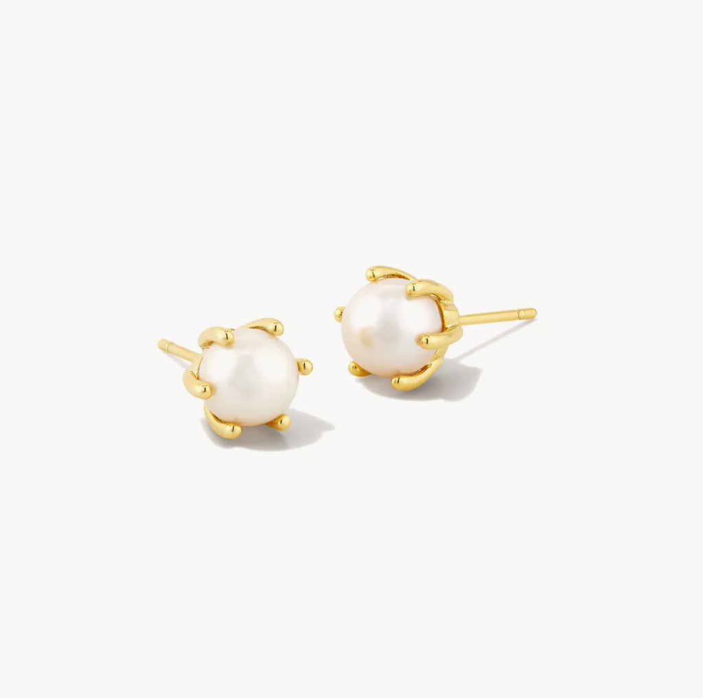 Kendra Scott: Ashton Pearl Stud-Earrings-Kendra Scott-Usher & Co - Women's Boutique Located in Atoka, OK and Durant, OK
