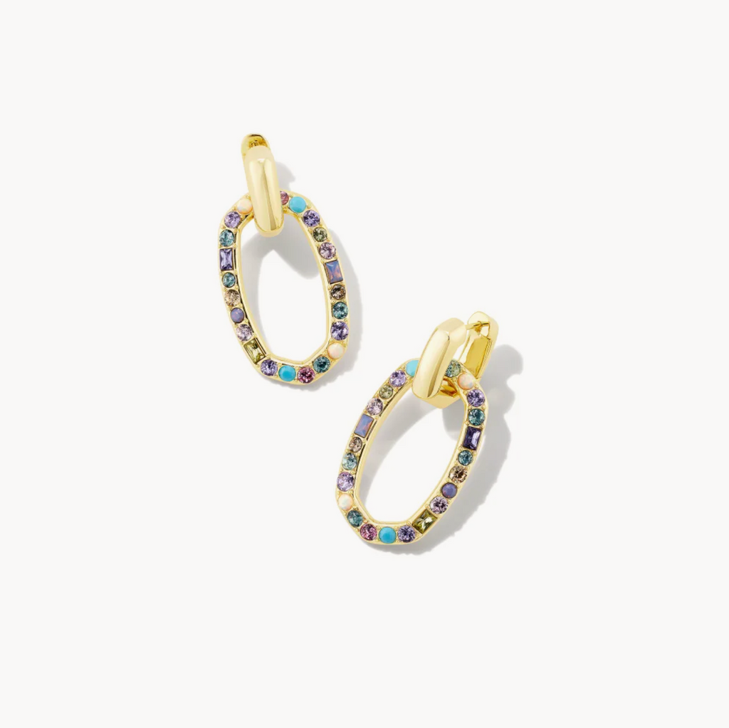Kendra Scott: Devin Earring Gold-Earrings-Kendra Scott-Usher & Co - Women's Boutique Located in Atoka, OK and Durant, OK
