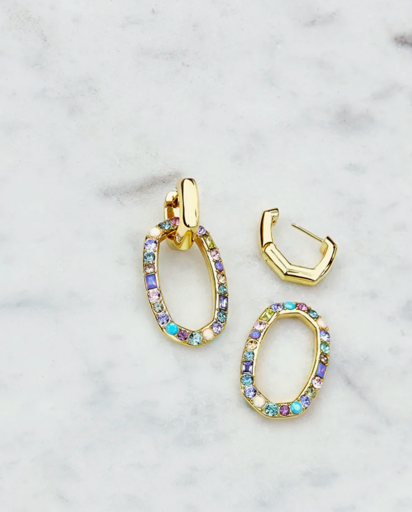 Kendra Scott: Devin Earring Gold-Earrings-Kendra Scott-Usher & Co - Women's Boutique Located in Atoka, OK and Durant, OK