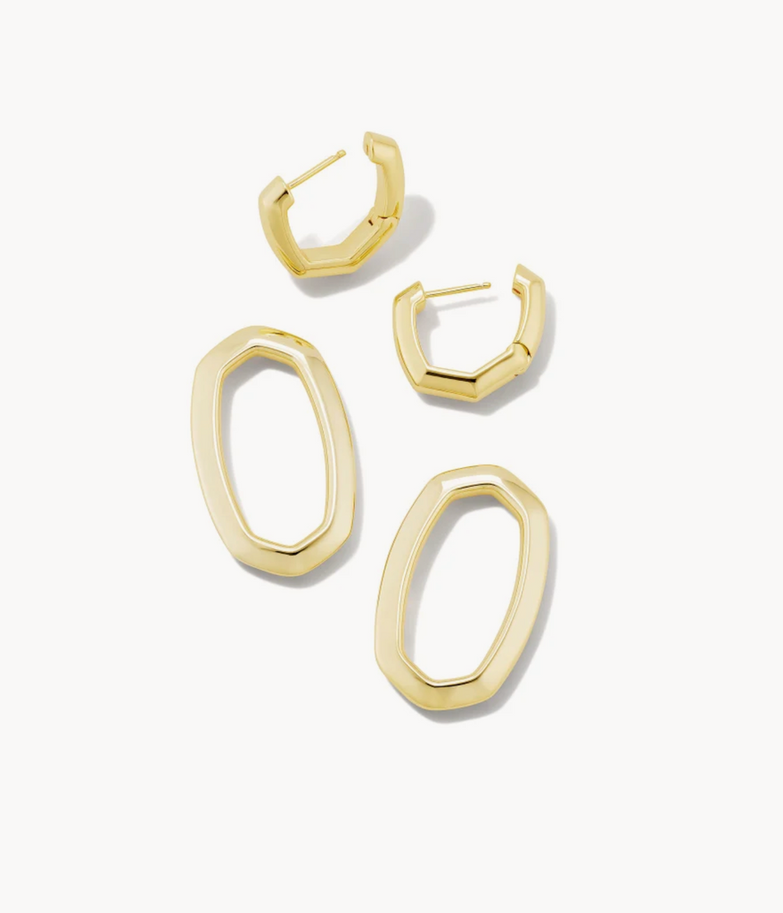 Kendra Scott: Devin Earring Gold-Earrings-Kendra Scott-Usher & Co - Women's Boutique Located in Atoka, OK and Durant, OK