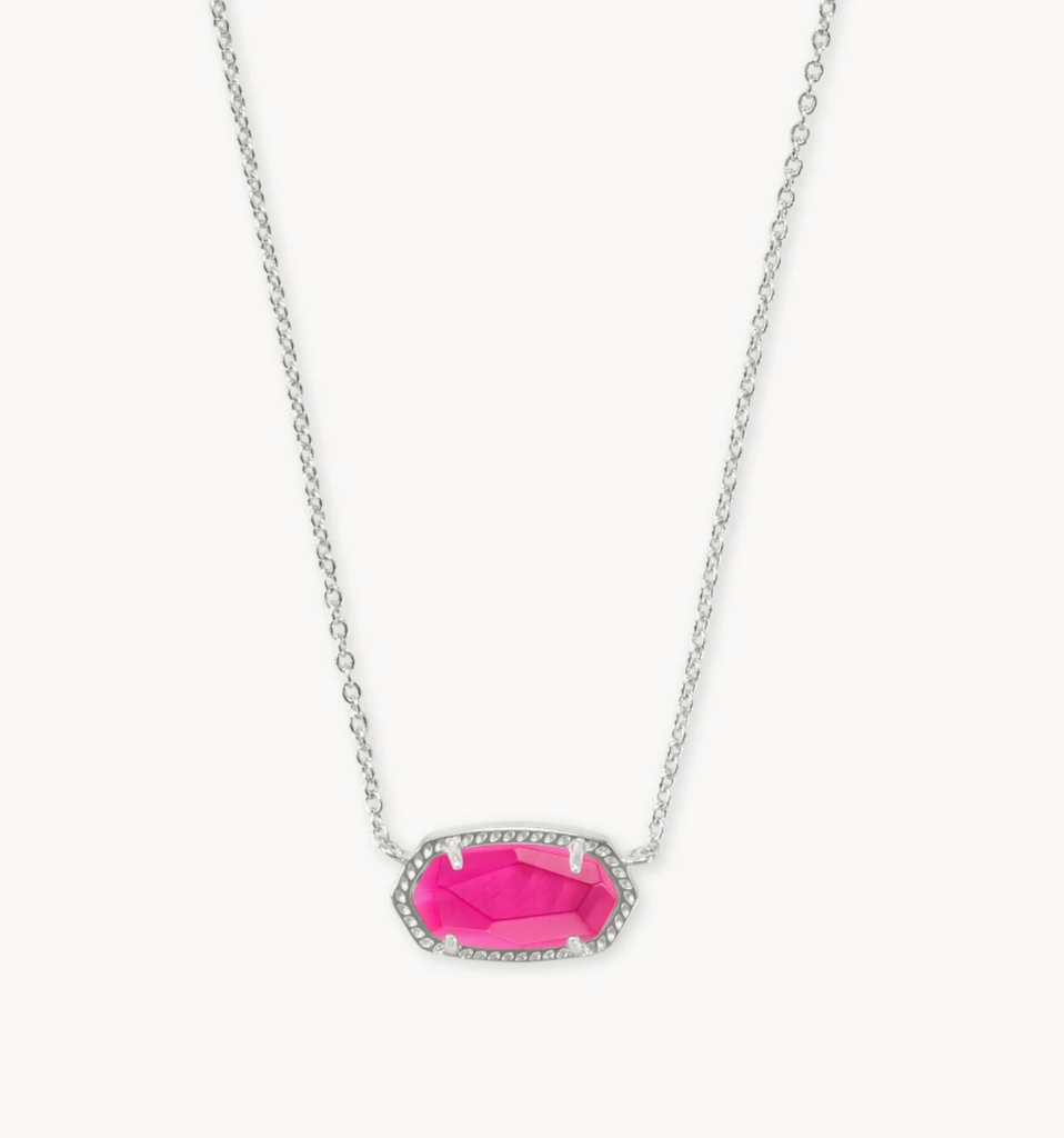 Kendra Scott: Elisa Necklace Silver-Necklaces-Kendra Scott-Usher & Co - Women's Boutique Located in Atoka, OK and Durant, OK