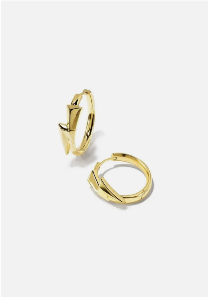 Kendra Scott: Bolt Huggie Gold-Earrings-Kendra Scott-Usher & Co - Women's Boutique Located in Atoka, OK and Durant, OK