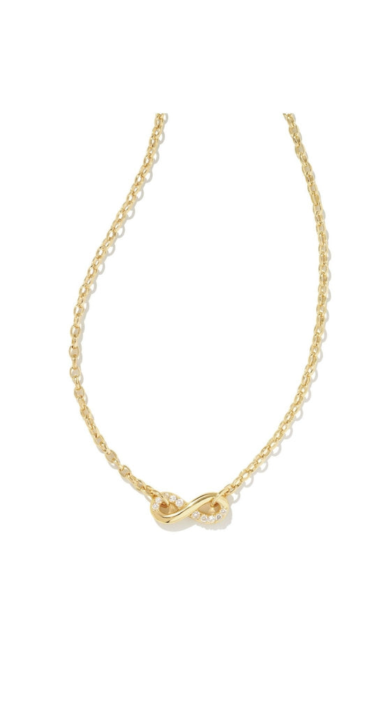 Kendra Scott: Annie Infinity Pendant Gold-Necklaces-Kendra Scott-Usher & Co - Women's Boutique Located in Atoka, OK and Durant, OK
