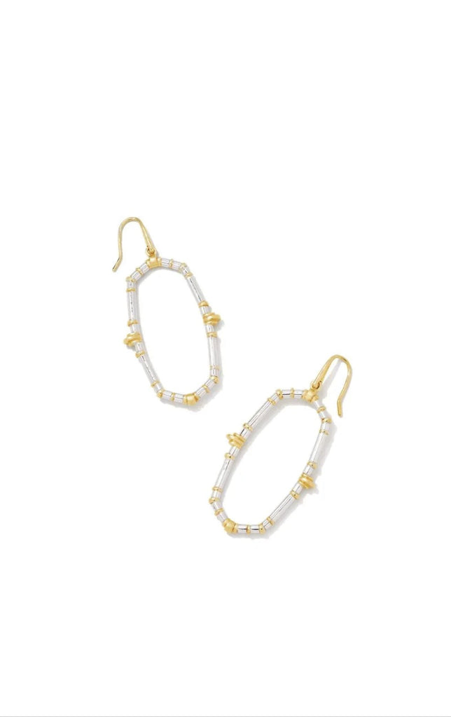 Kendra Scott: Essie Open Frame Earring Mix Metal-Earrings-Kendra Scott-Usher & Co - Women's Boutique Located in Atoka, OK and Durant, OK