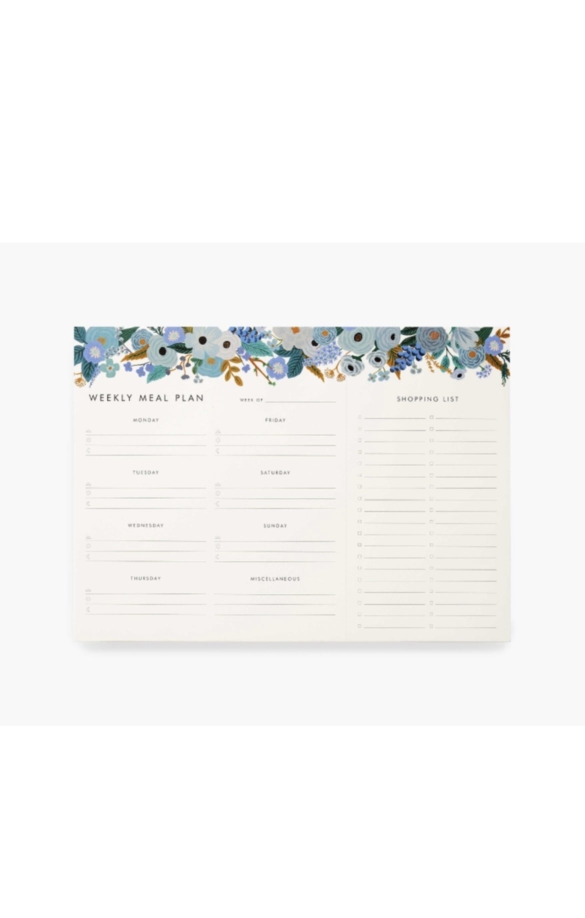 Garden Party Meal Planner-14-DISTRESSED-Rifle Paper Co-Usher & Co - Women's Boutique Located in Atoka, OK and Durant, OK
