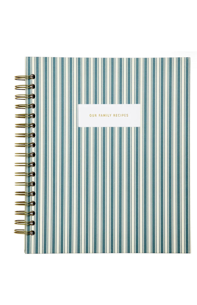 Recipe Journal-Striped Linen-Kitchen-Promptly Journals-Usher & Co - Women's Boutique Located in Atoka, OK and Durant, OK