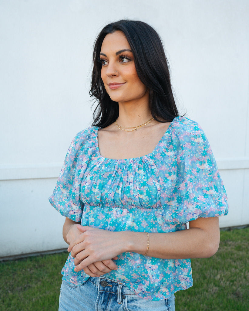 Wide Open Road Top-Short Sleeve Tops-Entro-Usher & Co - Women's Boutique Located in Atoka, OK and Durant, OK