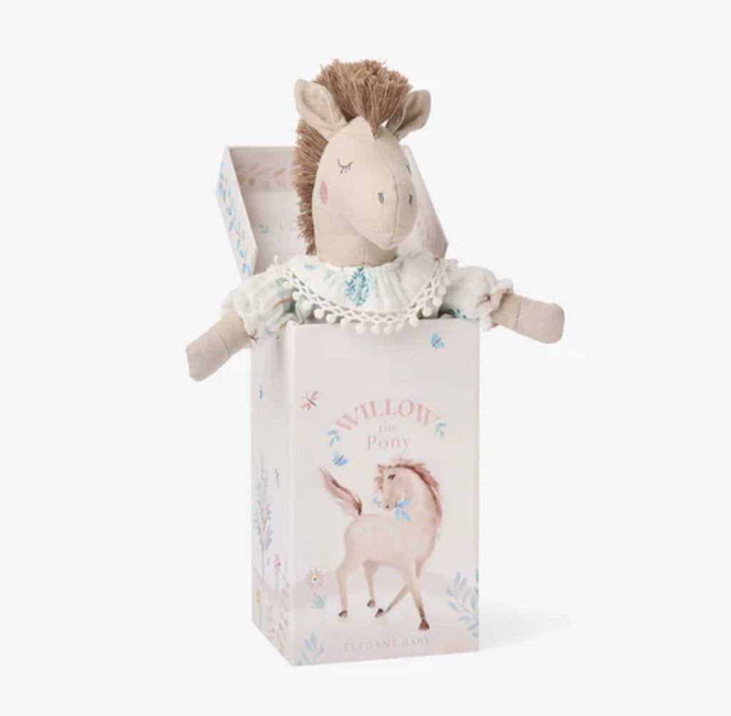 Linen Pony Toy-Baby-Elegant Baby-Usher & Co - Women's Boutique Located in Atoka, OK and Durant, OK