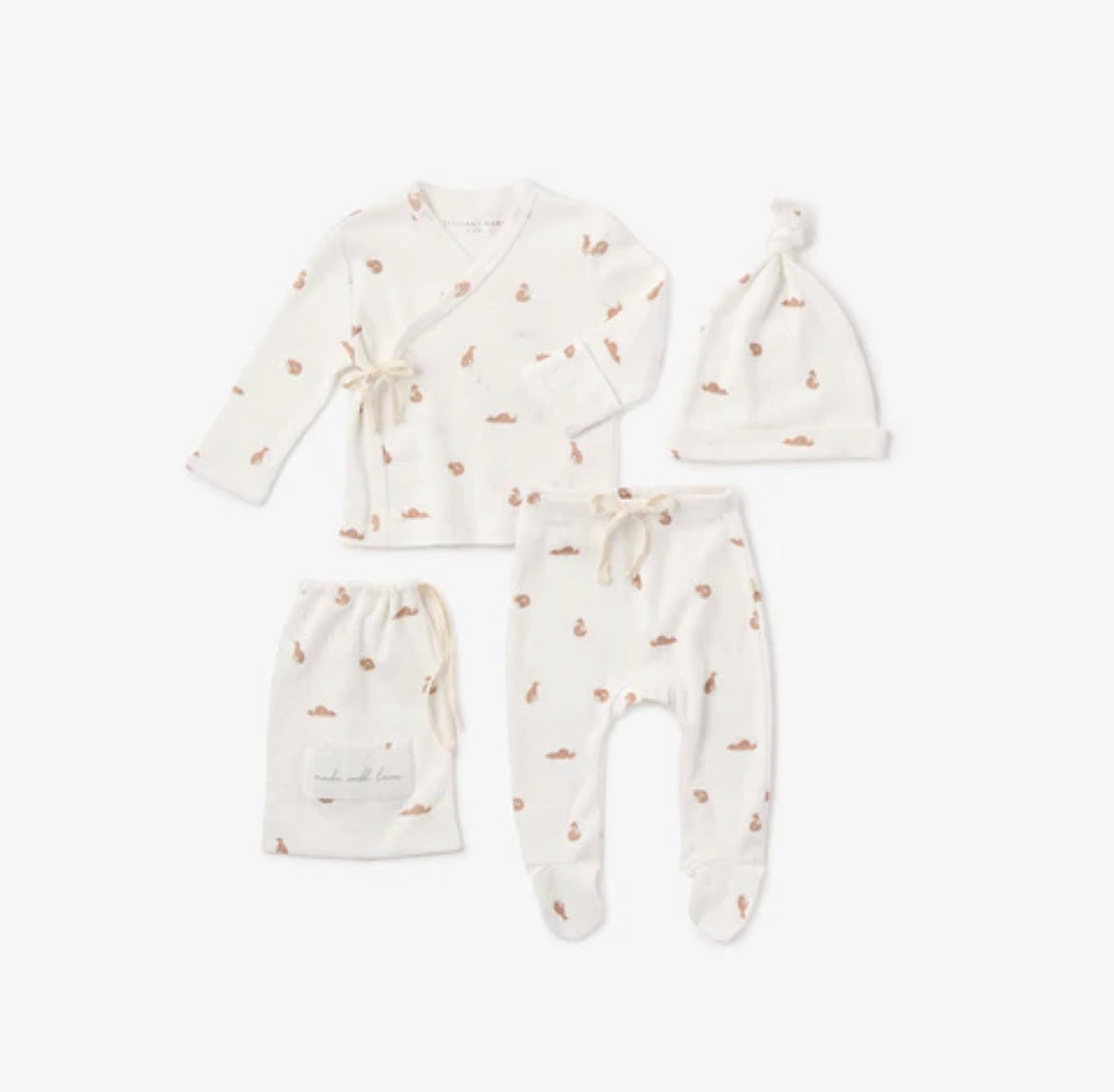 Fox Organic Cotton Set NB-12- Baby/Kids/Men-Elegant Baby-Usher & Co - Women's Boutique Located in Atoka, OK and Durant, OK