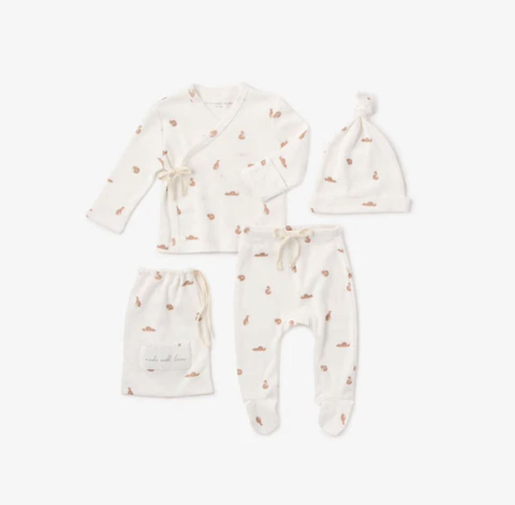 Fox Organic Cotton Set NB-Baby-Elegant Baby-Usher & Co - Women's Boutique Located in Atoka, OK and Durant, OK