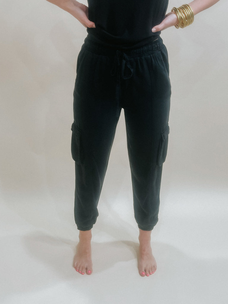 Meridian Jogger, Black-Joggers-Thread & Supply-Usher & Co - Women's Boutique Located in Atoka, OK and Durant, OK