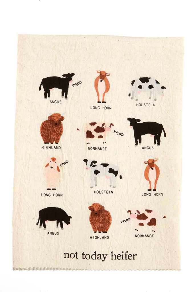 Not Farm Animal Towel-Kitchen-Mudpie-Usher & Co - Women's Boutique Located in Atoka, OK and Durant, OK
