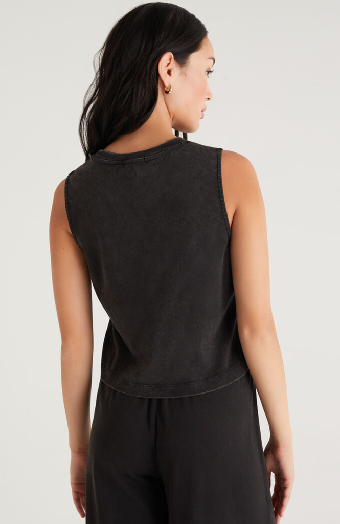 Z Supply: Sloane Muscle Tank, Black-Tank Tops-Z SUPPLY-Usher & Co - Women's Boutique Located in Atoka, OK and Durant, OK