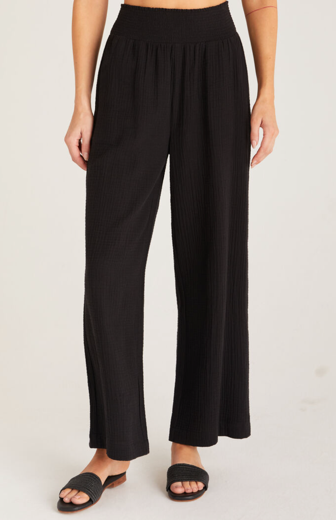 Z Supply: Cassidy Pant, Black-Pants-Z SUPPLY-Usher & Co - Women's Boutique Located in Atoka, OK and Durant, OK