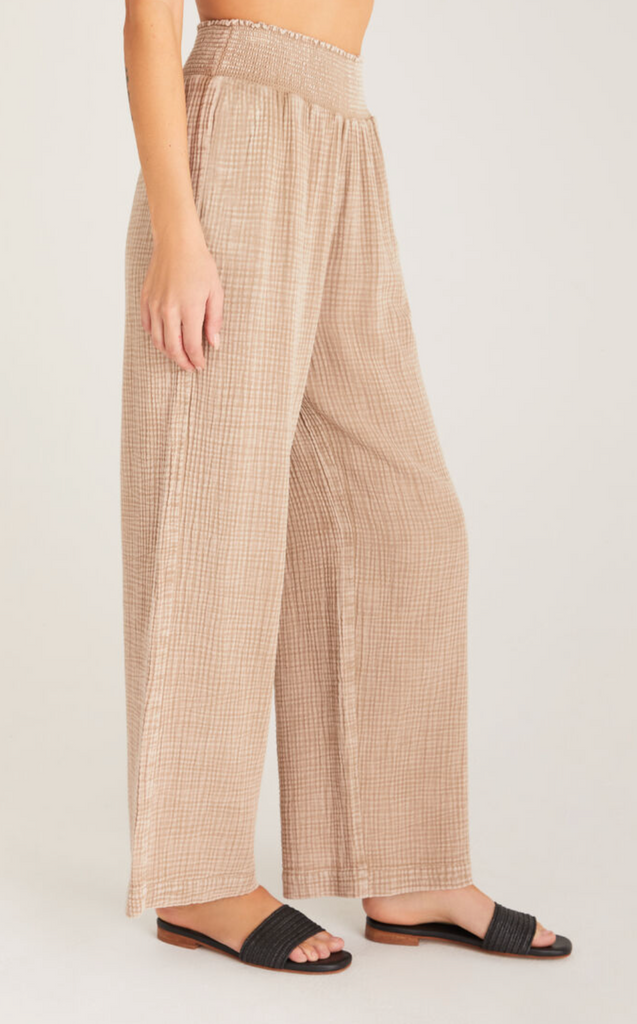 Z Supply: Cassidy Pant Dune-Pants-Z SUPPLY-Usher & Co - Women's Boutique Located in Atoka, OK and Durant, OK