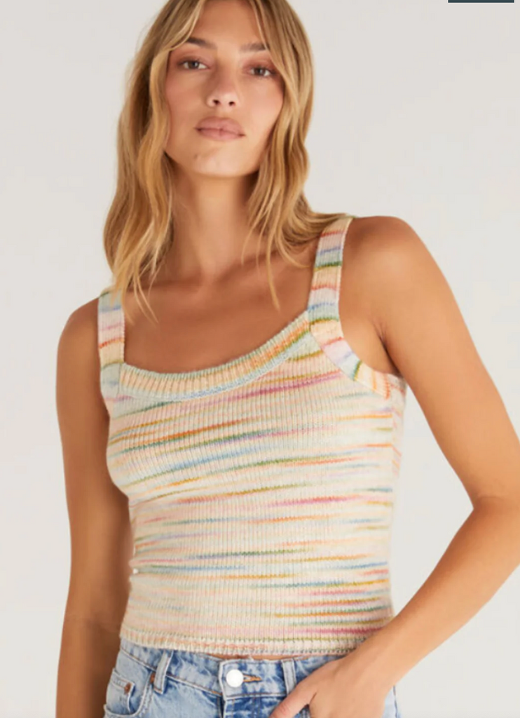 Z Supply: Ingrid Marled Sweater Tank-Tank Tops-Z SUPPLY-Usher & Co - Women's Boutique Located in Atoka, OK and Durant, OK