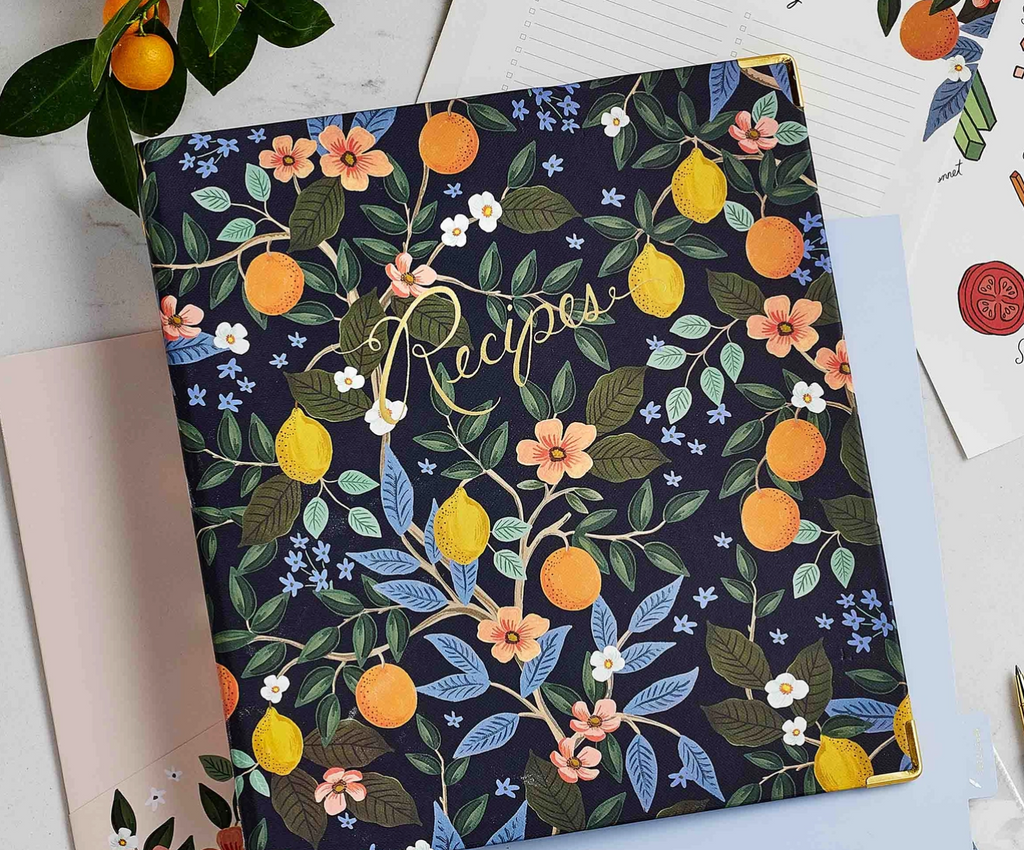 Citrus Grove Recipe Binder-Kitchen-Rifle Paper Co-Usher & Co - Women's Boutique Located in Atoka, OK and Durant, OK